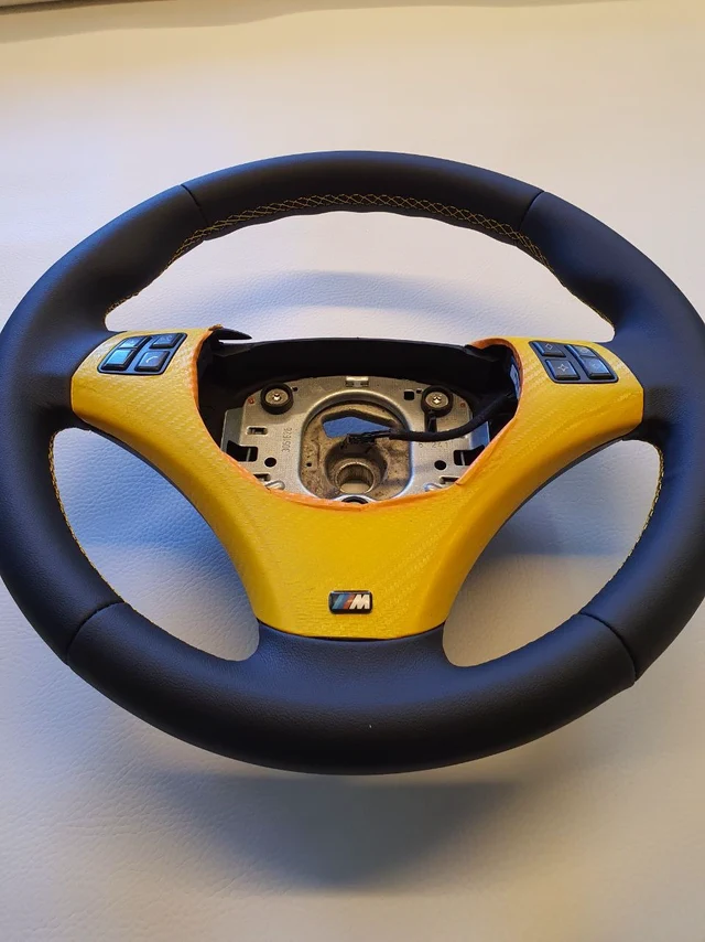 Steering wheel retrim, BMW