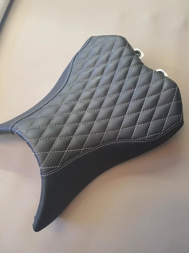 Motorcycle seat retrim