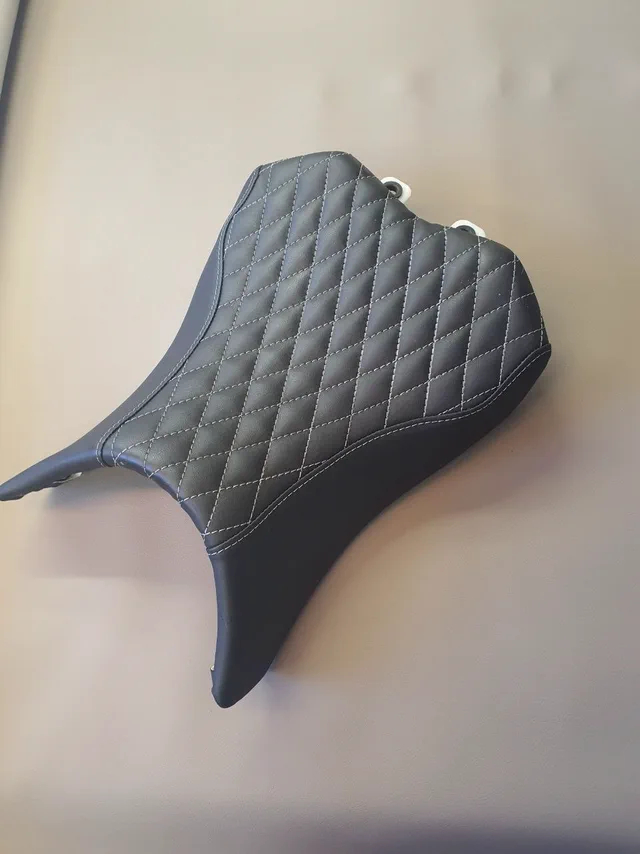 Motorcycle seat retrim
