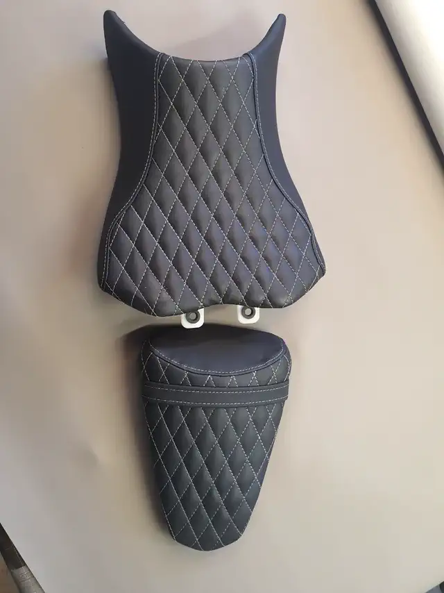 Motorcycle seat retrim