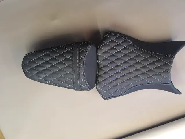Motorcycle seat retrim