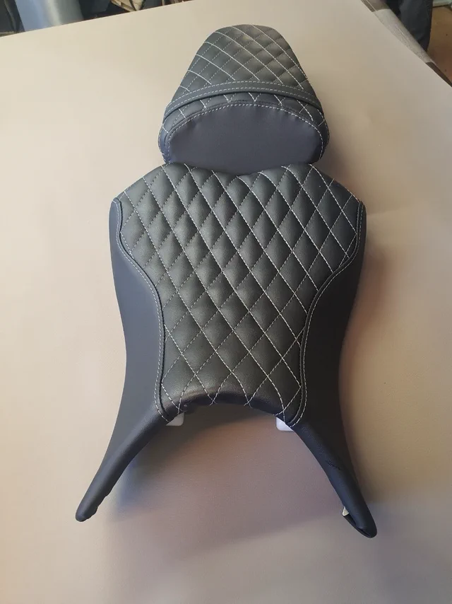 Motorcycle seat retrim