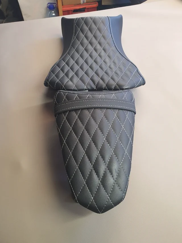 Motorcycle seat retrim