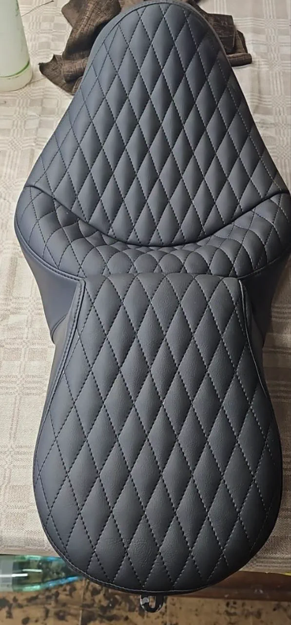 Motorcycle seat retrim